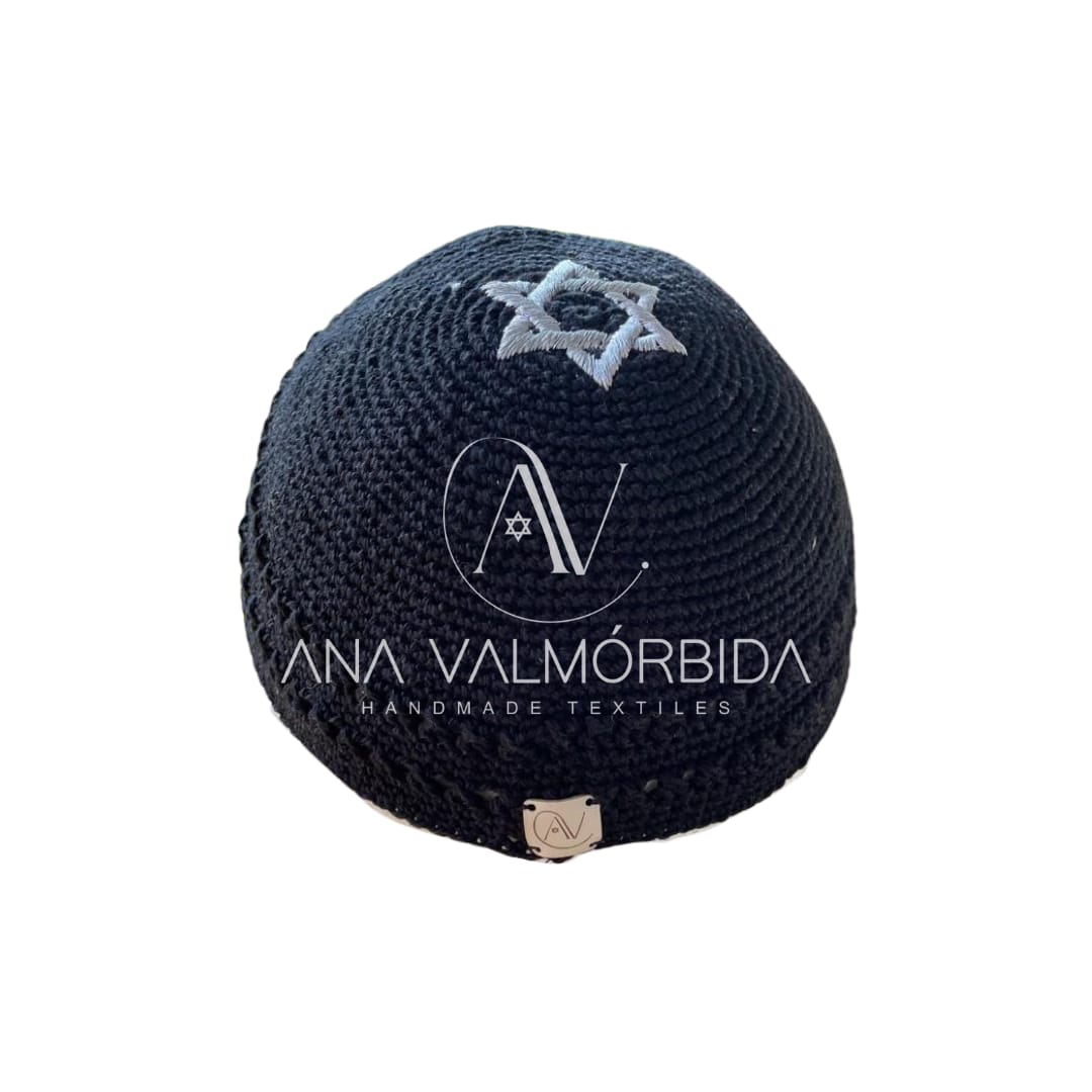 Kipá Simples Estrela Judaica - Imagem 6