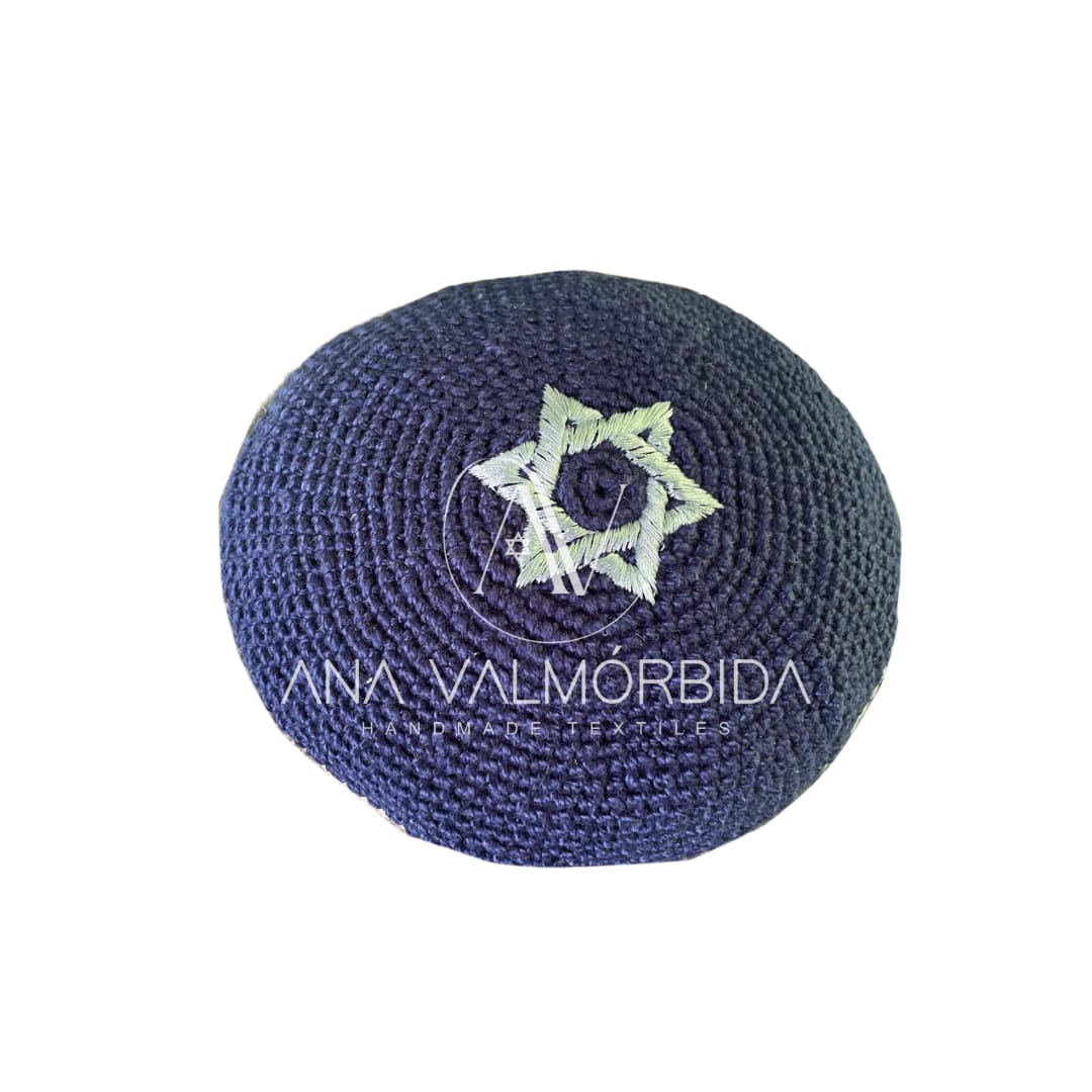 Kipá Simples Estrela Judaica - Imagem 5